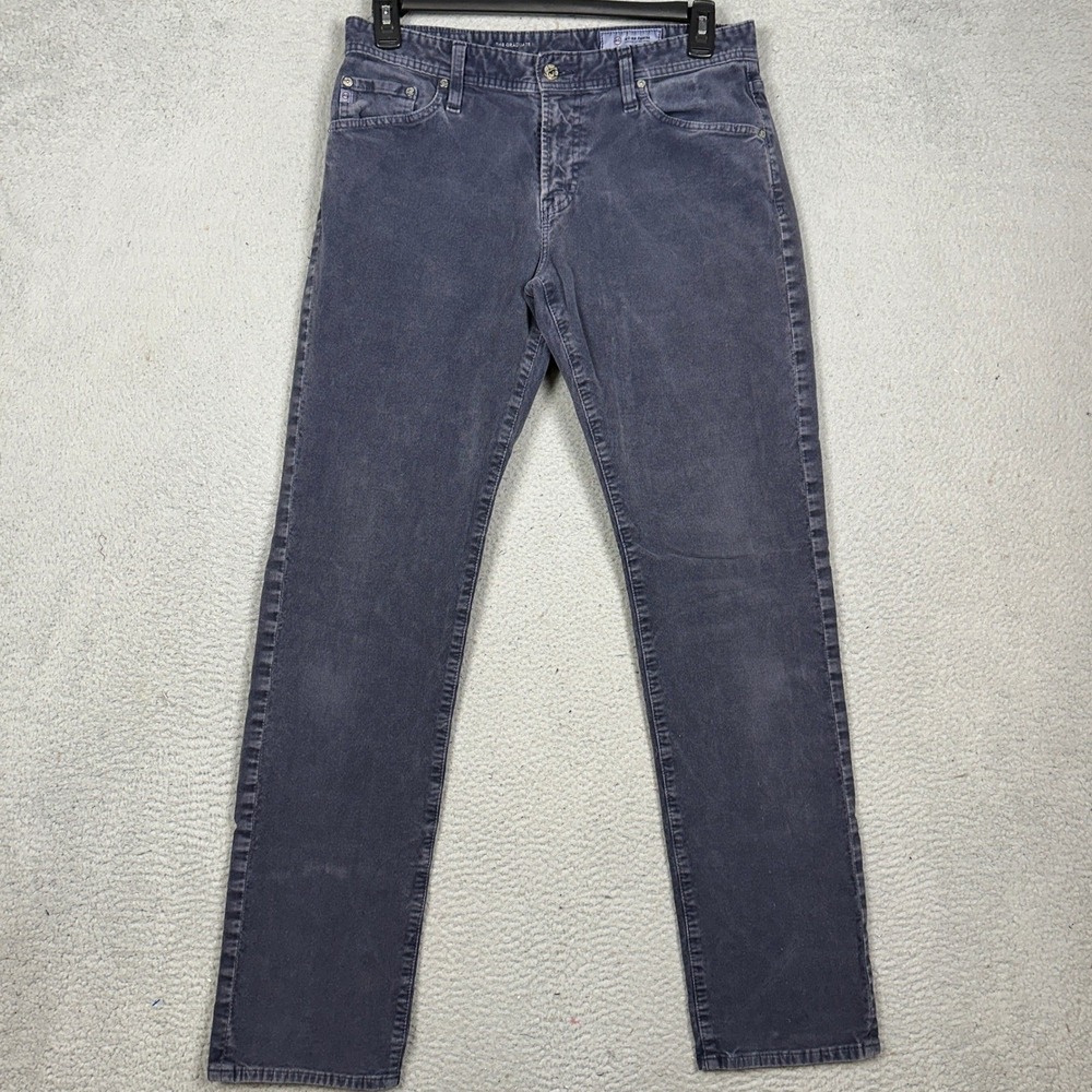 AG Adriano Goldschmied Pants Mens 32X34 Grey The Graduate Corduroy Tailored Leg